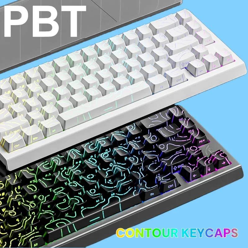 Gaming Accessories Aesthetic - Keycap PBT Kontur KM98-Sempurna Cocok untuk