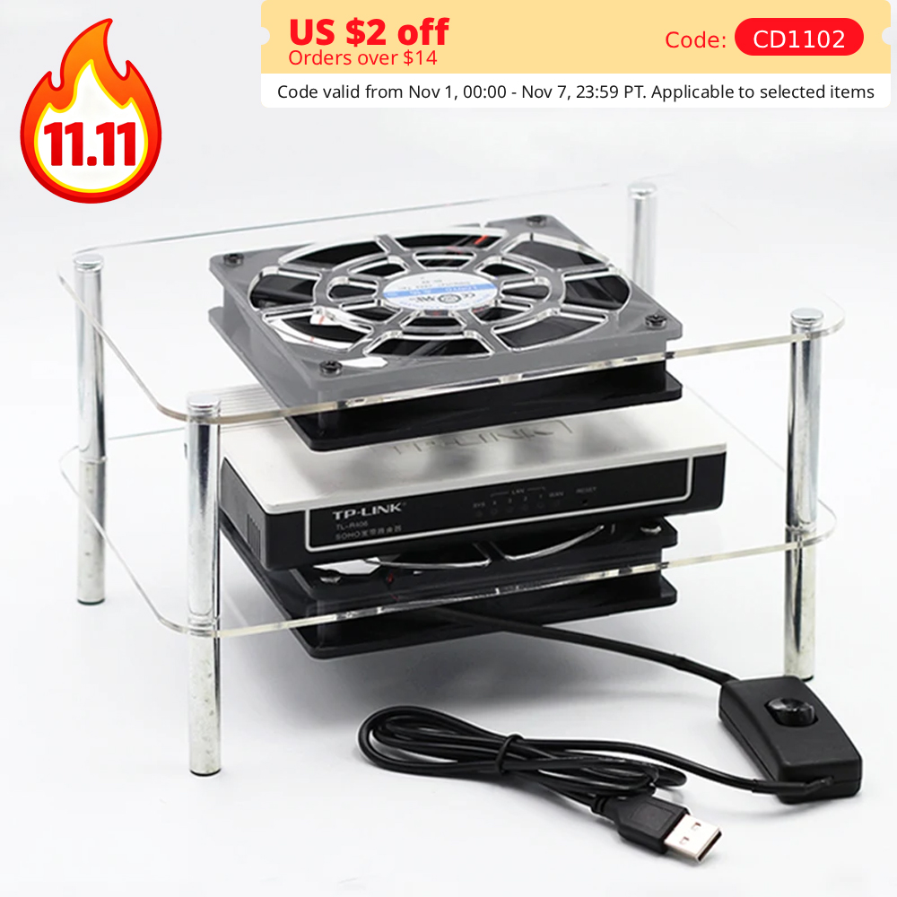 Fan Hub Rgb Controller - USB Cooling Rack Dengan Kipas Angin