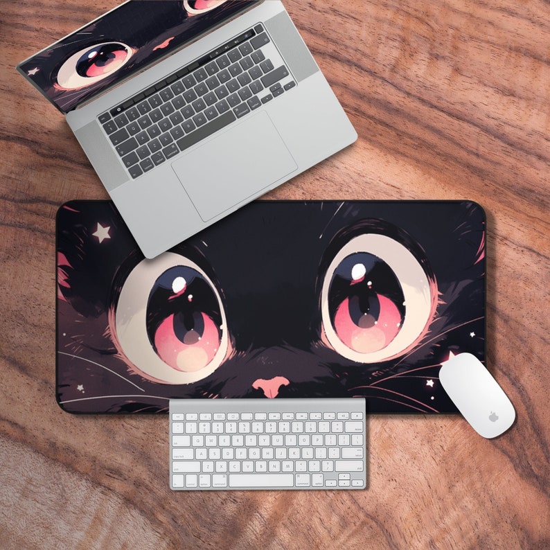 Gaming Accessories Officeworks - Alas Mouse Anime kucing lucu 900x400MM,