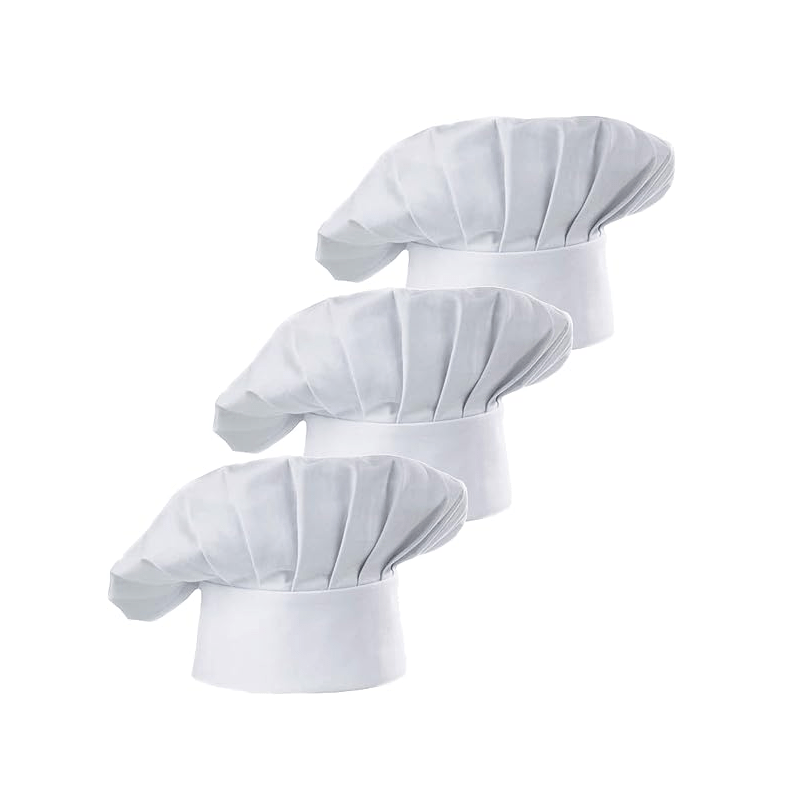 Gaming Kitchen Accessories - 3 Buah Topi Koki Dewasa Topi