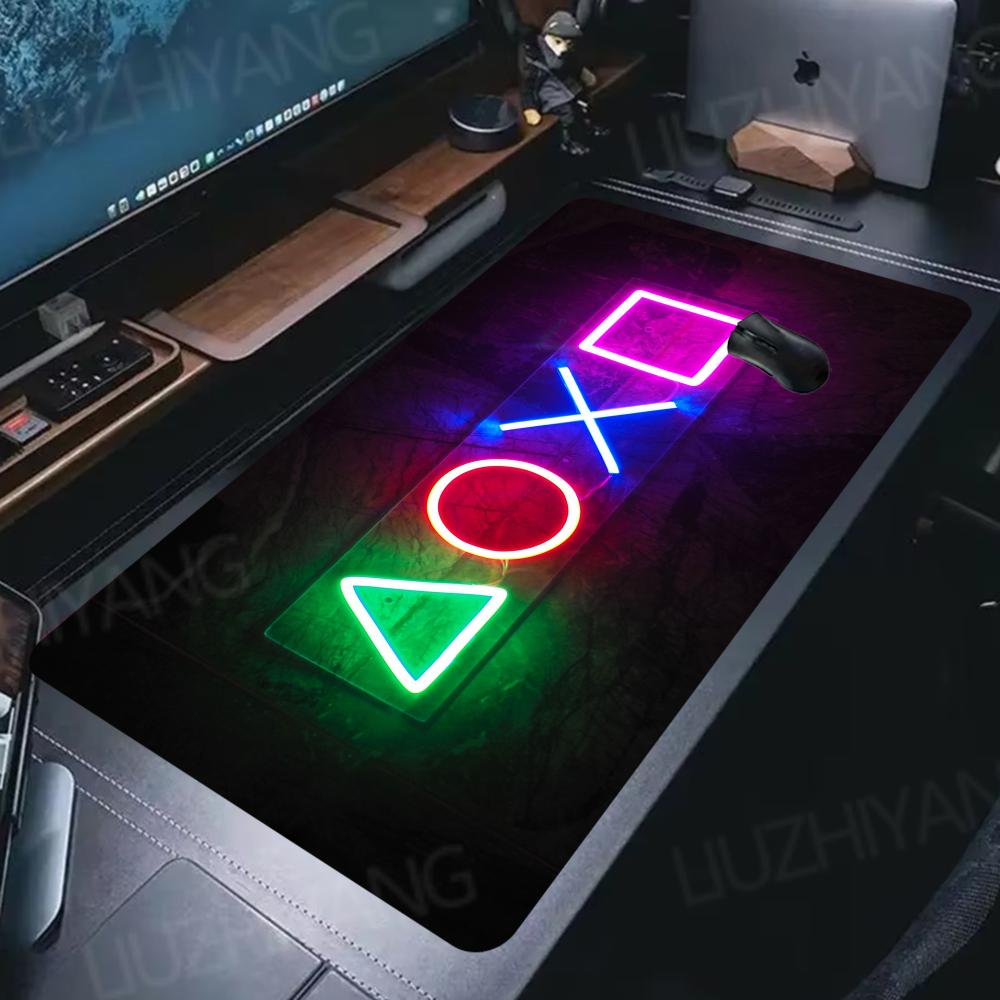 Gaming Accessories Icon - Alas Mouse XXL dengan Ikon Gamepad,