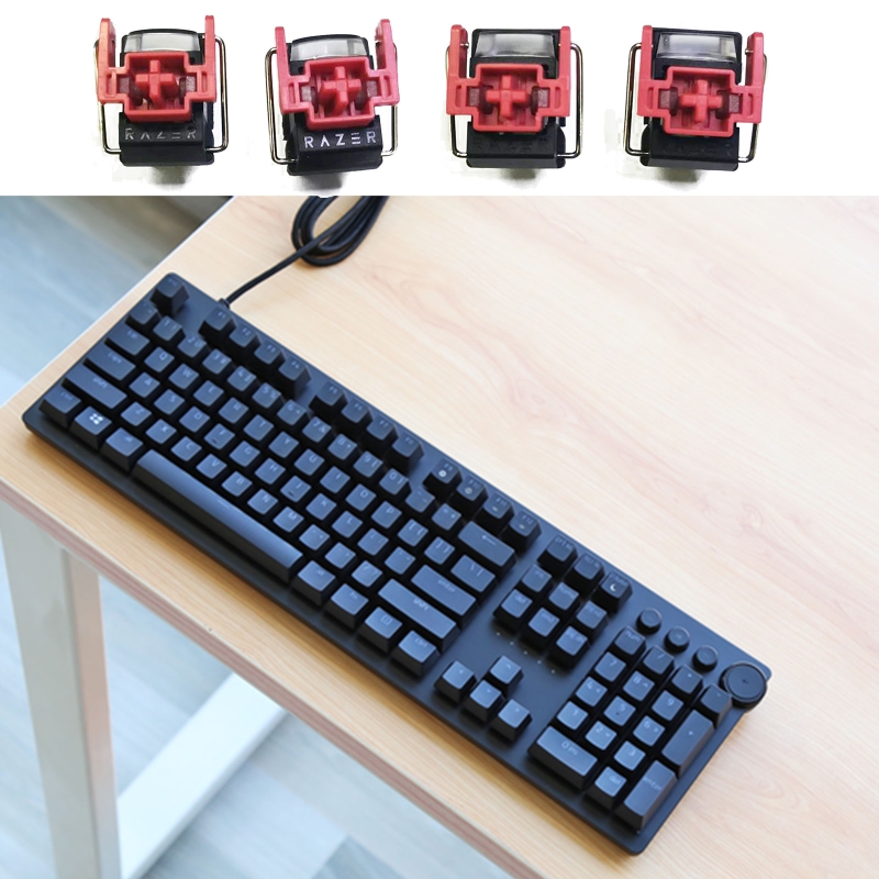 Gaming Accessories Aesthetic - 4 Buah Sakelar Optik Merah Liner