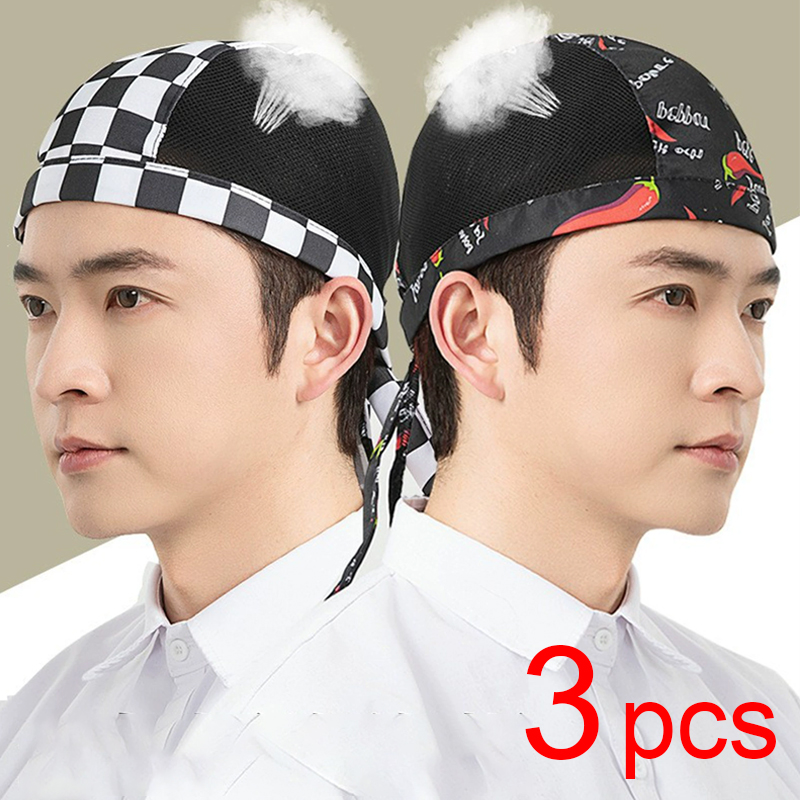 Gaming Kitchen Accessories - Topi Masak Jaring Bernapas 3 Buah