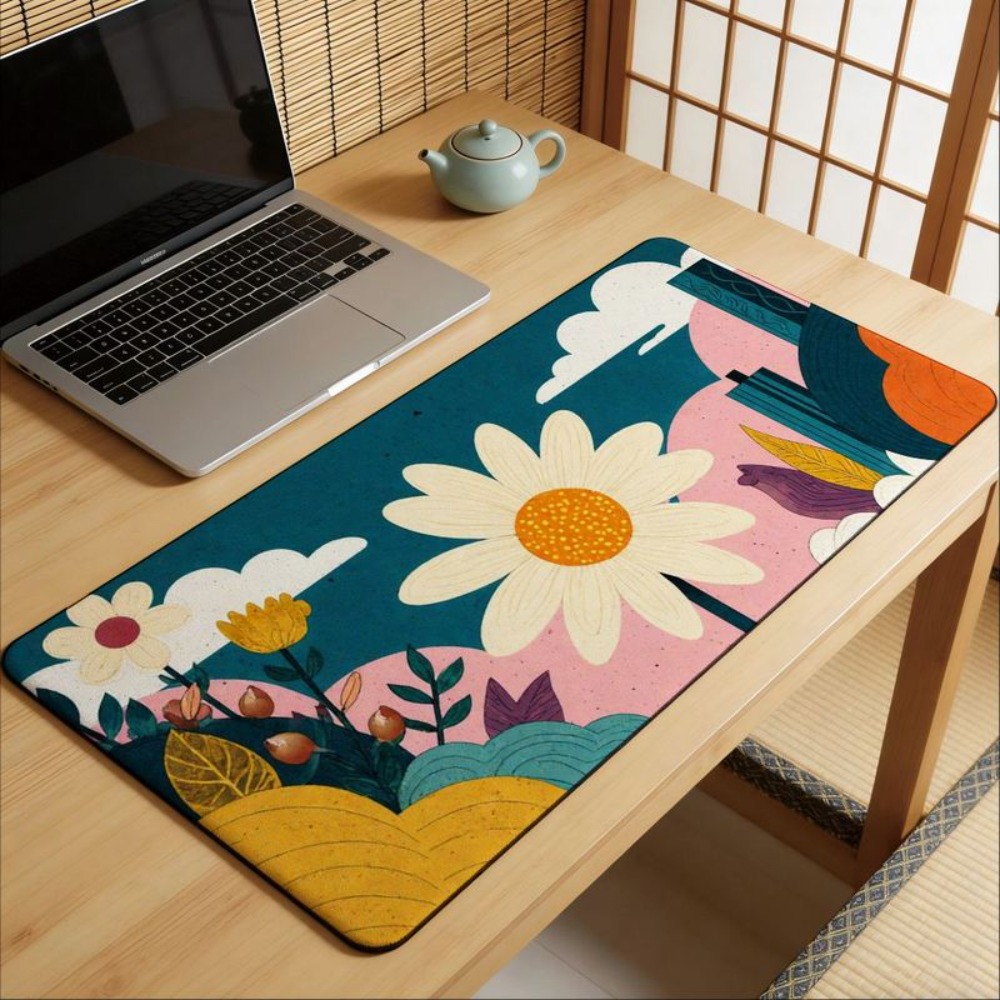 Gaming Laptop Essential Accessories - Penutup bawah anti-selip dengan desain tanaman
