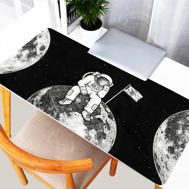 Gaming Laptop Essential Accessories - Alas Mouse Astronot Hitam Putih, Alas