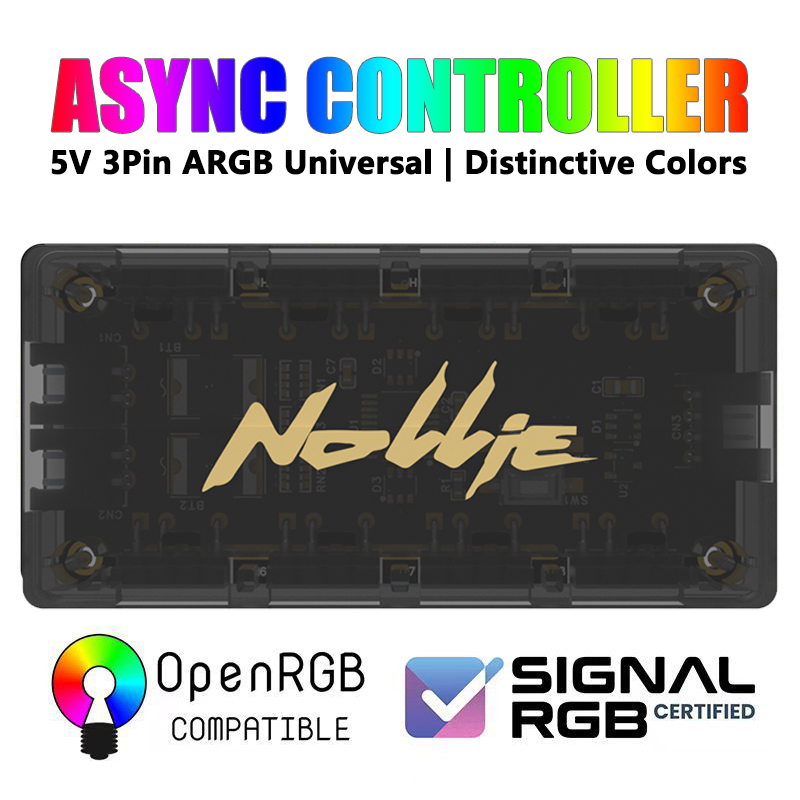 Fan Hub Rgb Controller - Nollie SignalRGB OpenRGB Universal, pengendali asinkron