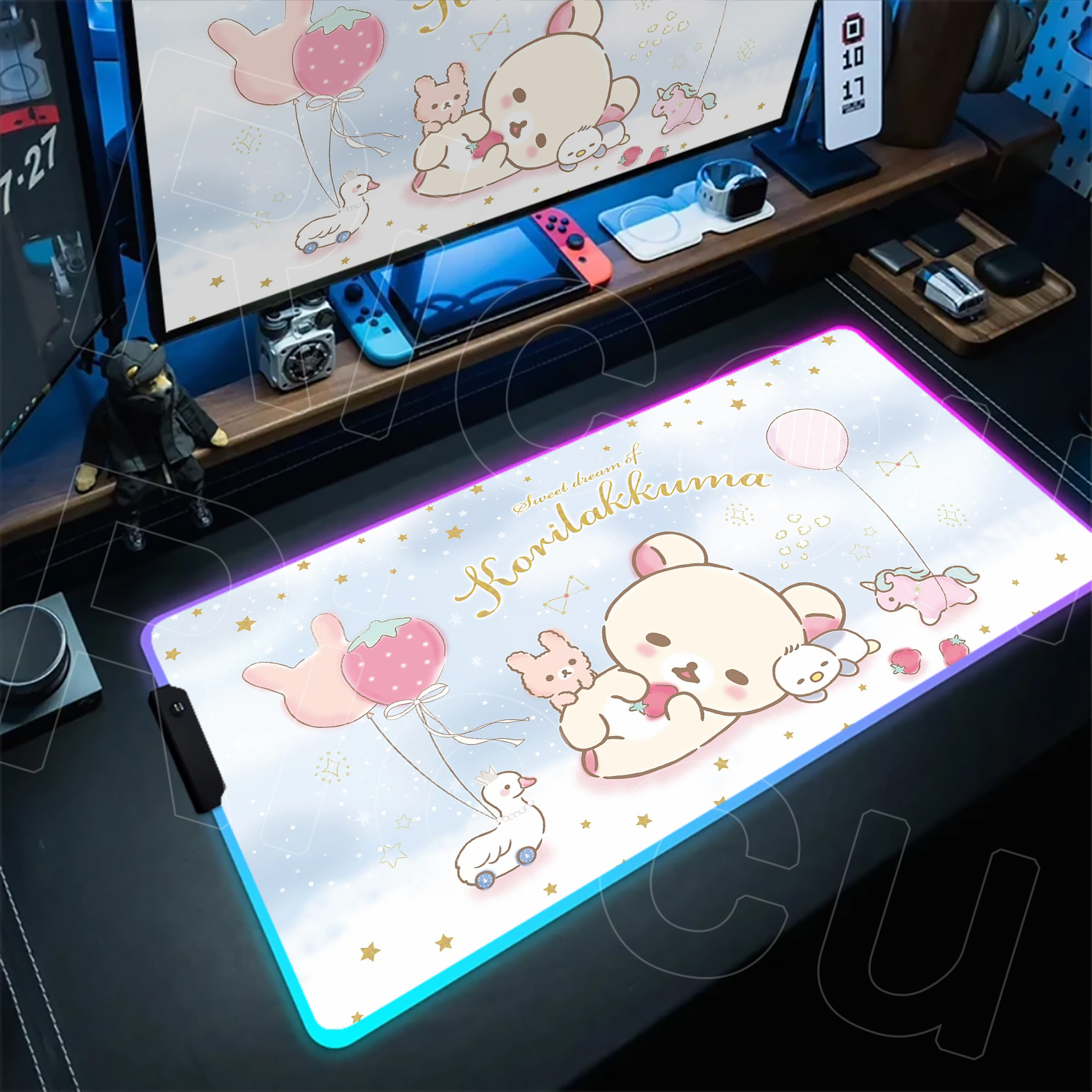 Gaming Accessories Officeworks - RGB Rilakkuma Besar XXL Kawaii Pink