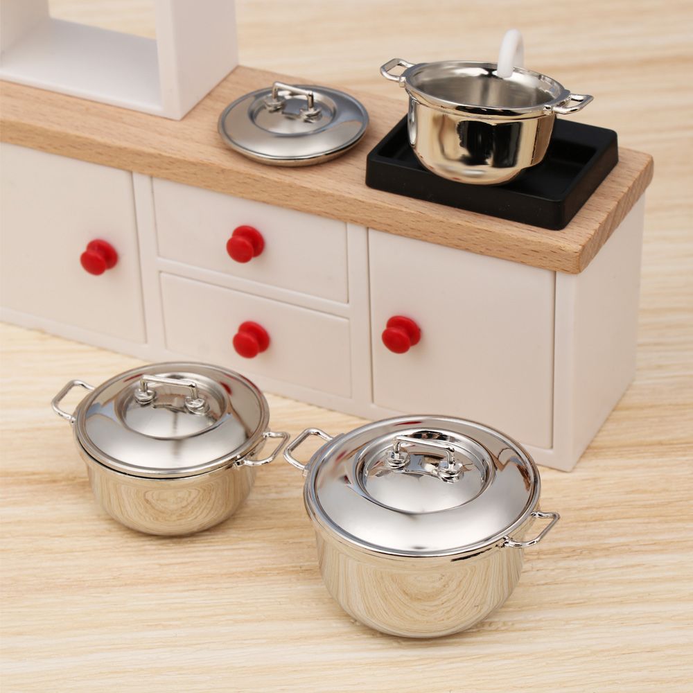 1/12 miniatur panci sup dengan - Gaming Kitchen Accessories ulasan dan harga