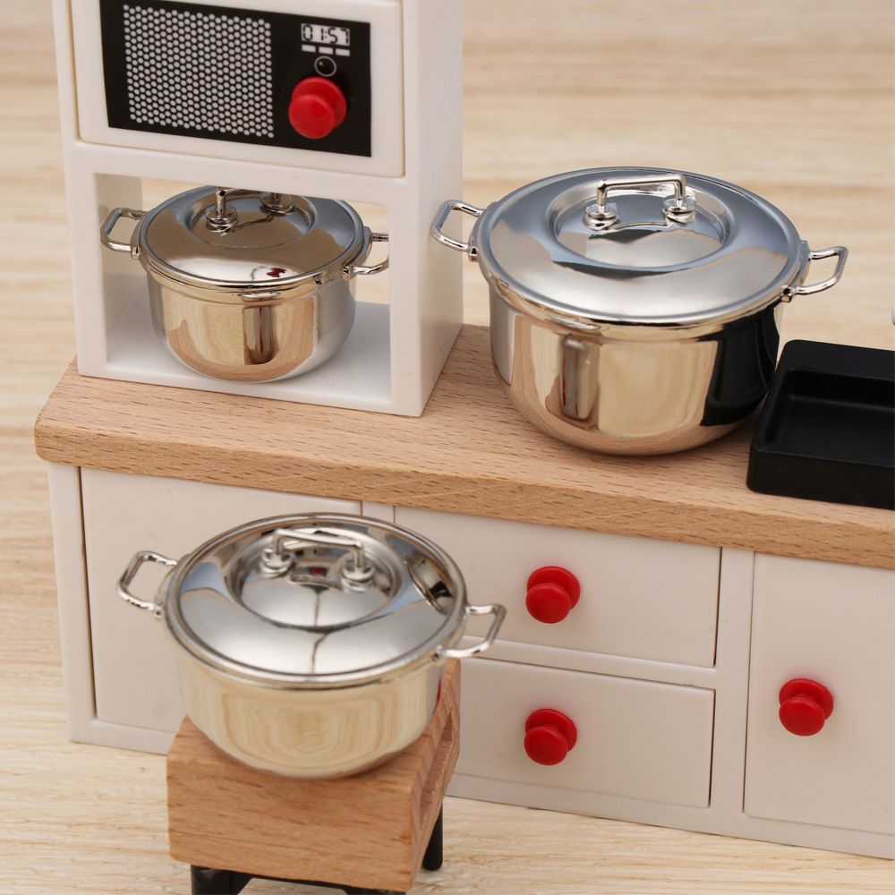 1/12 miniatur panci sup dengan - Gaming Kitchen Accessories ulasan dan harga