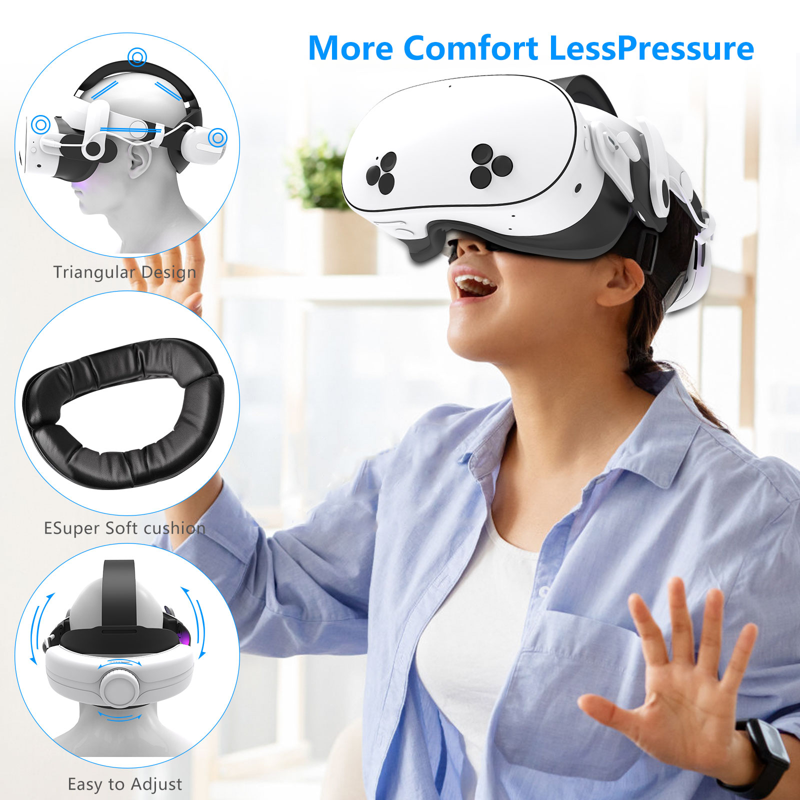 Untuk Headset VR Quest3S 12000 - Gaming Accessories Headset ulasan dan harga