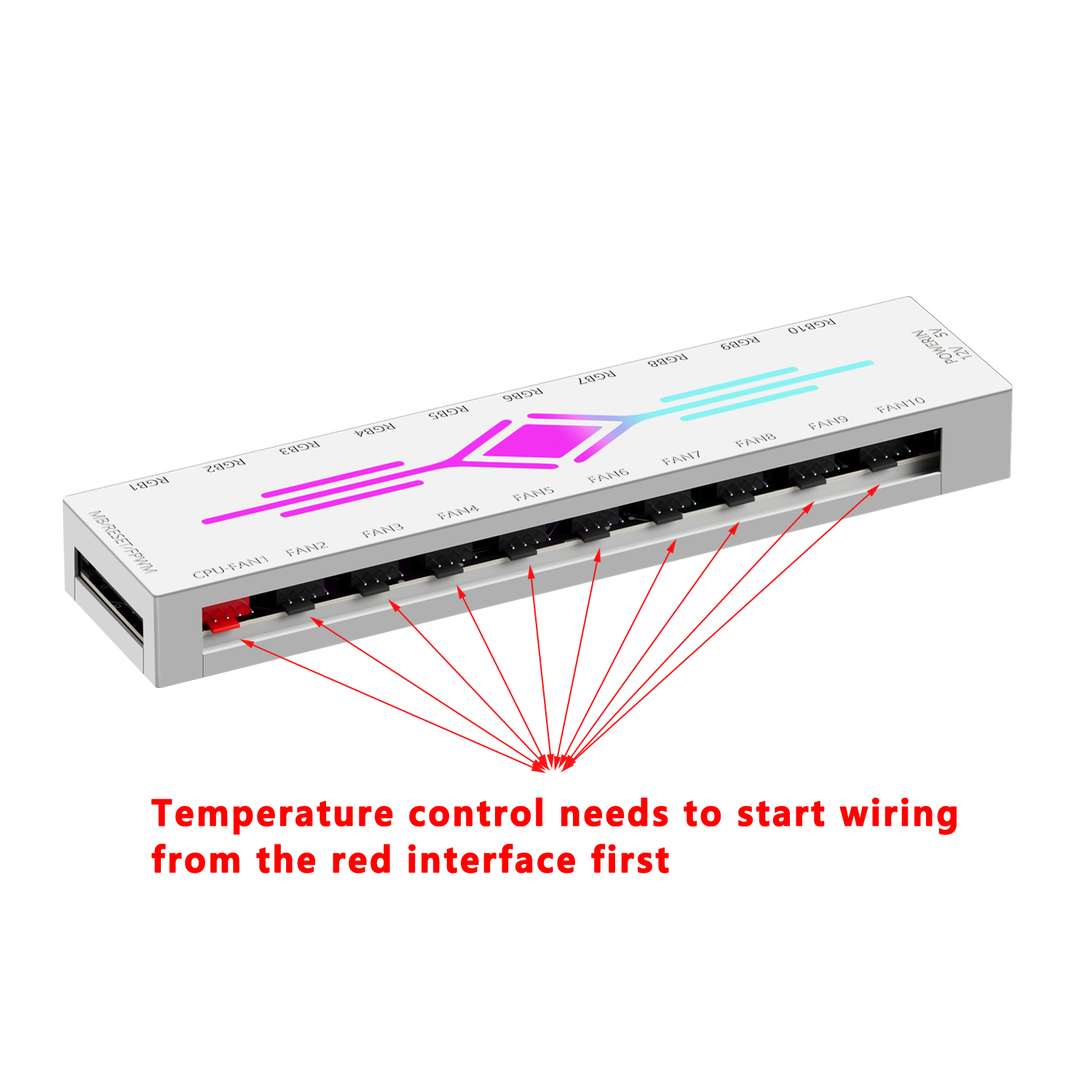 ICE Whale K10 1 hingga 10 PWM& - Fan Hub Rgb Controller ulasan dan harga