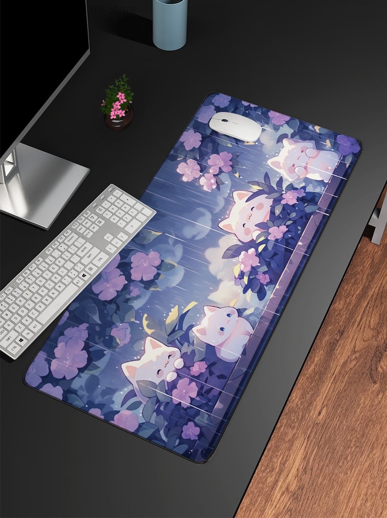 Alas Mouse Besar Kawaii Cats i - Gaming Accessories Officeworks ulasan dan harga