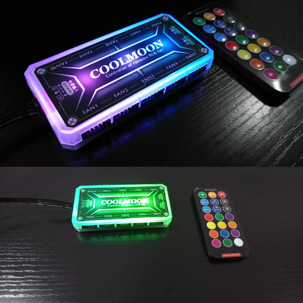 COOLMOON pengontrol ARGB 12V 5 - Fan Hub Rgb Controller ulasan dan harga