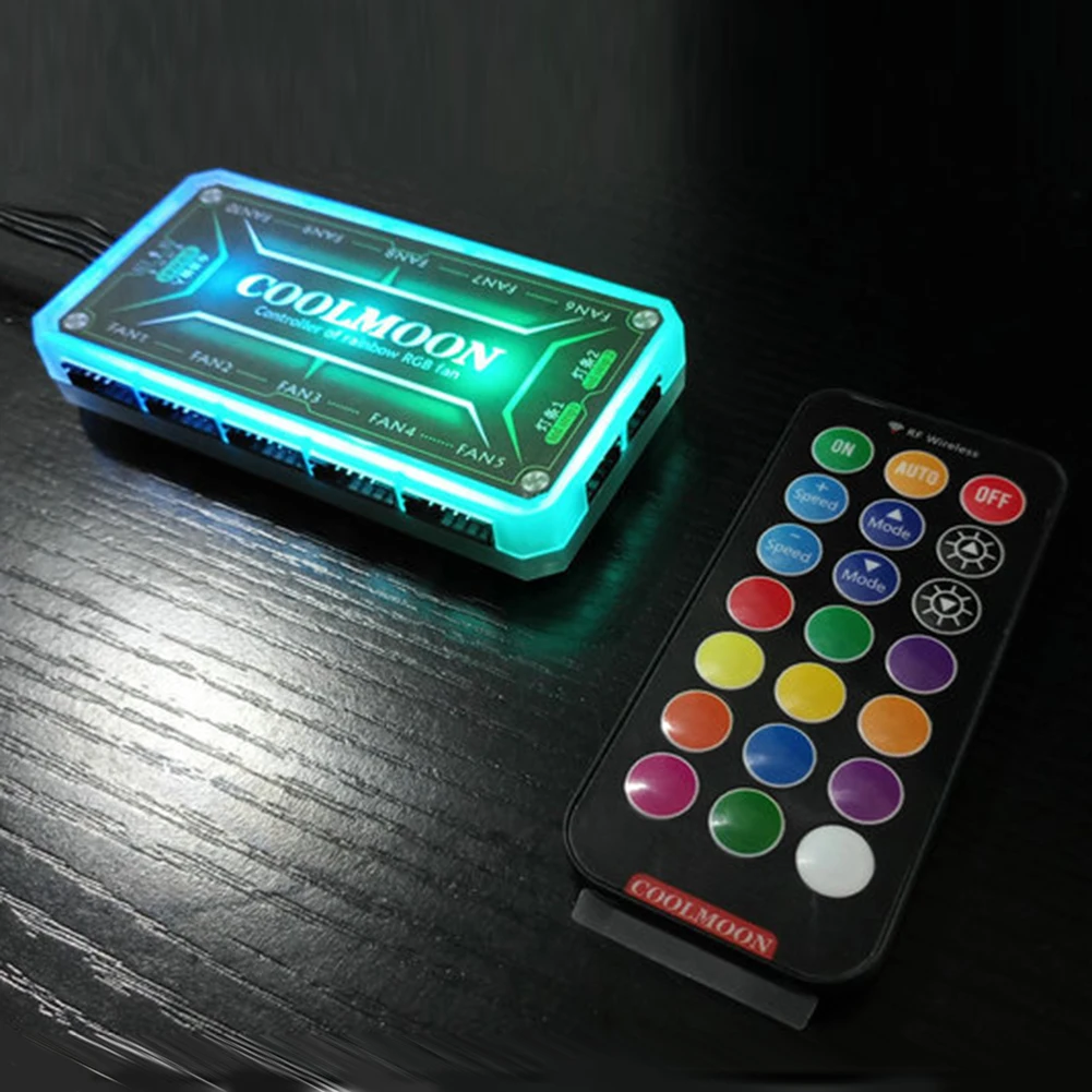 COOLMOON pengontrol ARGB 12V 5 - Fan Hub Rgb Controller ulasan dan harga