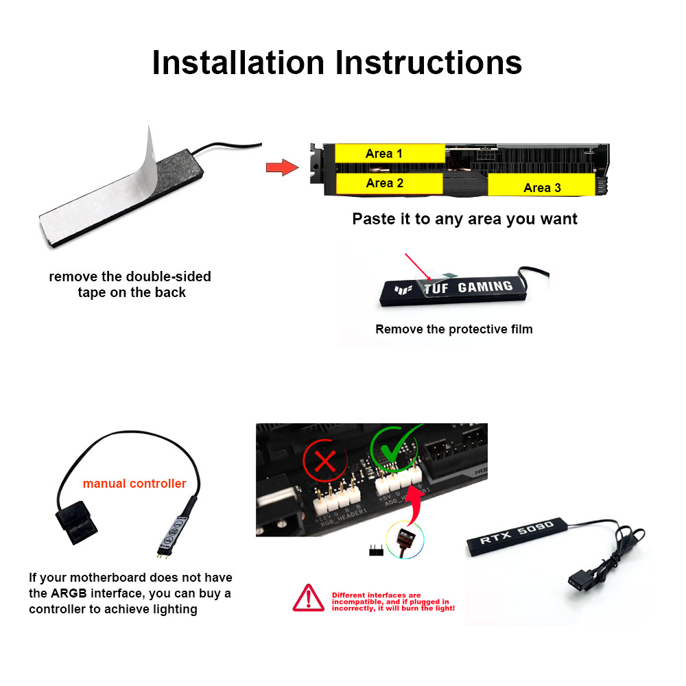 Panel Pencahayaan Kartu Video  - Gaming Accessories Lights ulasan dan harga