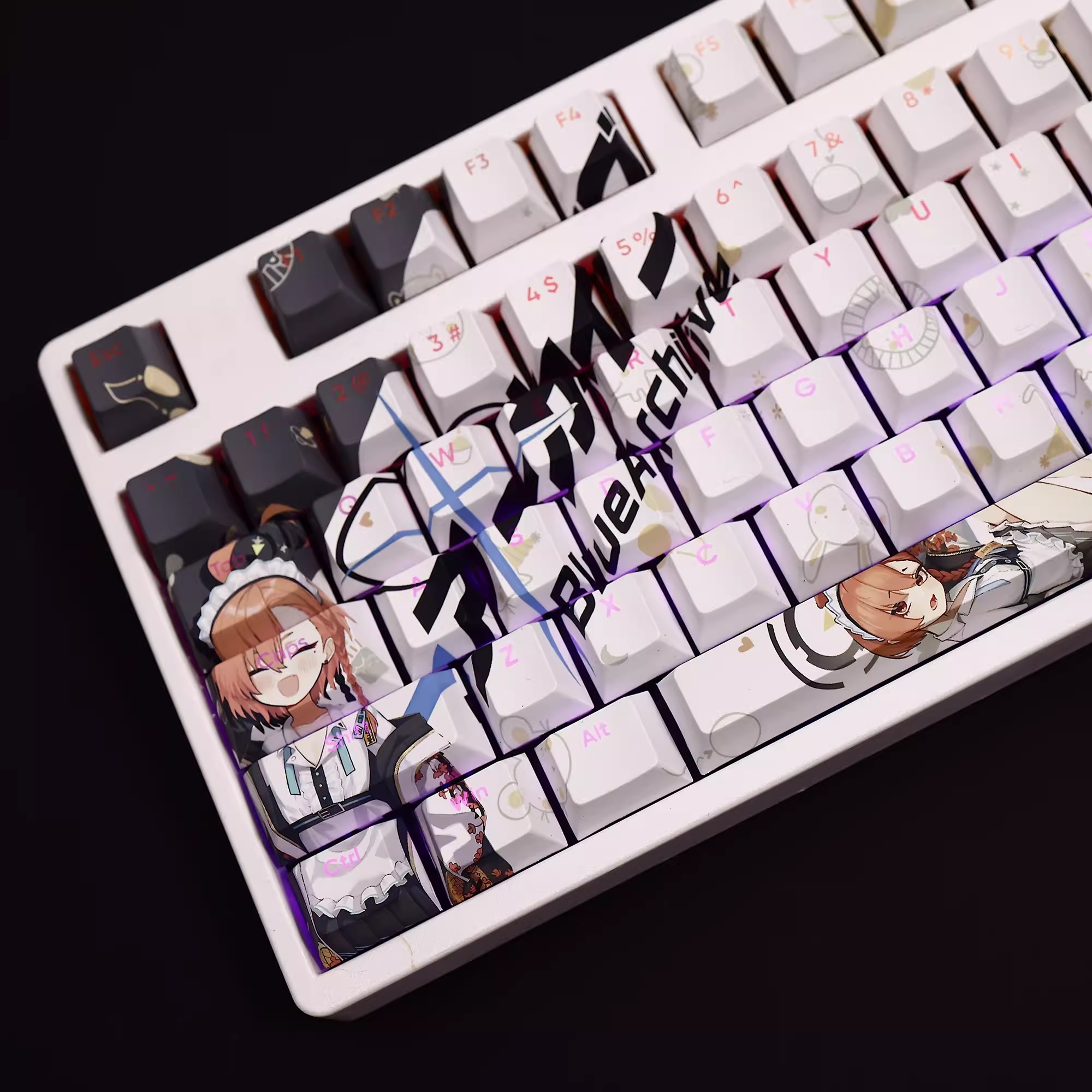 108 kunci/set biru arsip mikir - Gaming Accessories Aesthetic ulasan dan harga