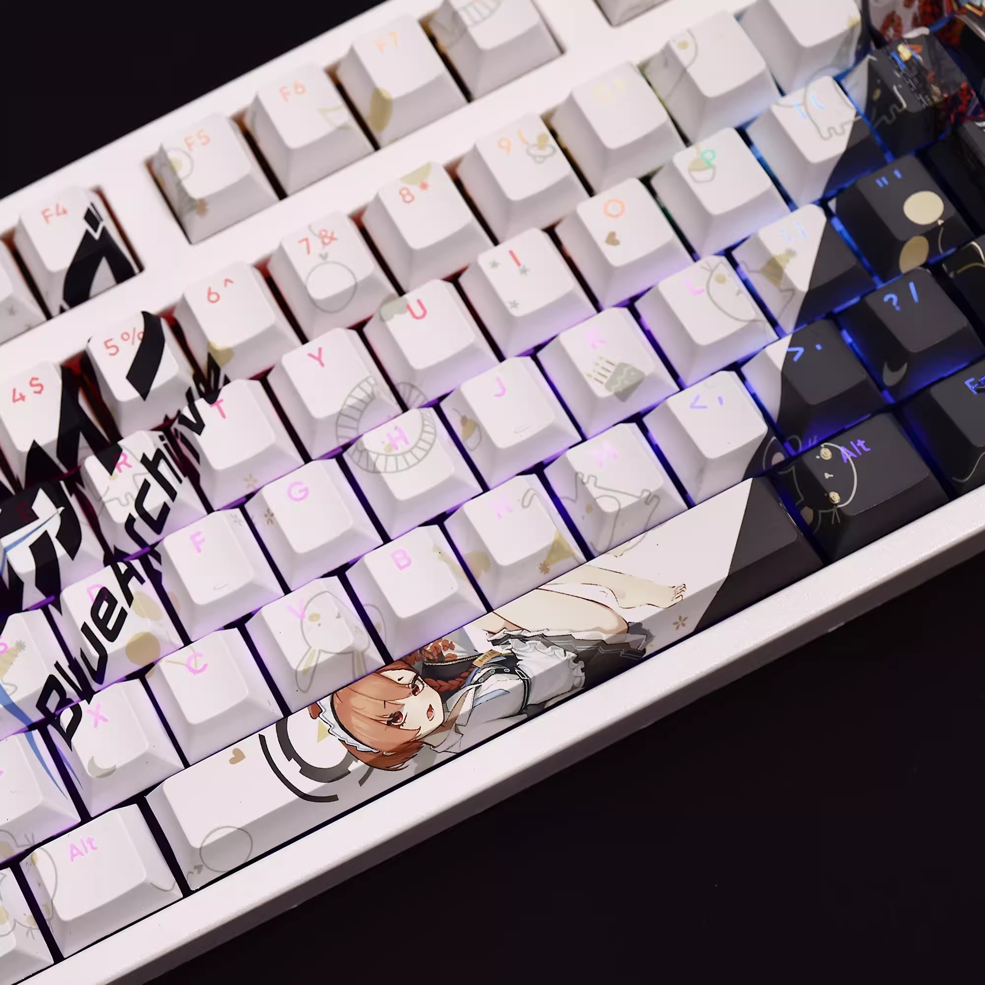 108 kunci/set biru arsip mikir - Gaming Accessories Aesthetic ulasan dan harga