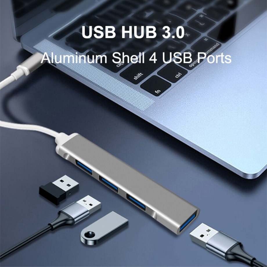 USB C HUB 3.0 Tipe C 4 Port Mu - Gaming Accessories Girly ulasan dan harga