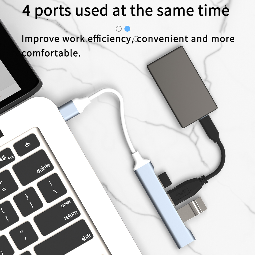 USB C HUB 3.0 Tipe C 3.1 3/4 P - Gaming Accessories Girly ulasan dan harga