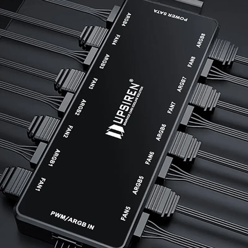 Upsirene HU-8 Hub kipas sasis, - Fan Hub Rgb Controller ulasan dan harga