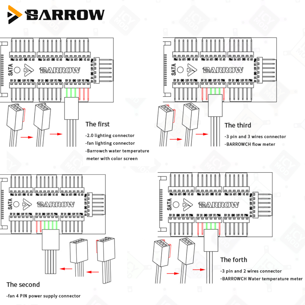 Barrow Hub Pengontrol Kipas 7- - Fan Hub Rgb Controller ulasan dan harga