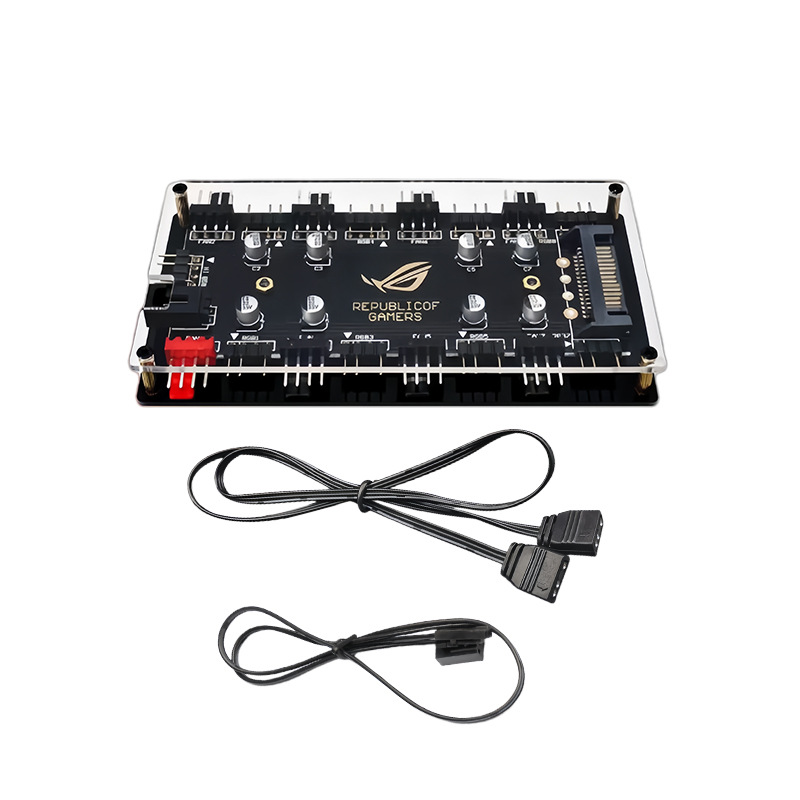 Hub Kipas ARGB PWM 8 Port, Pen - Fan Hub Rgb Controller ulasan dan harga