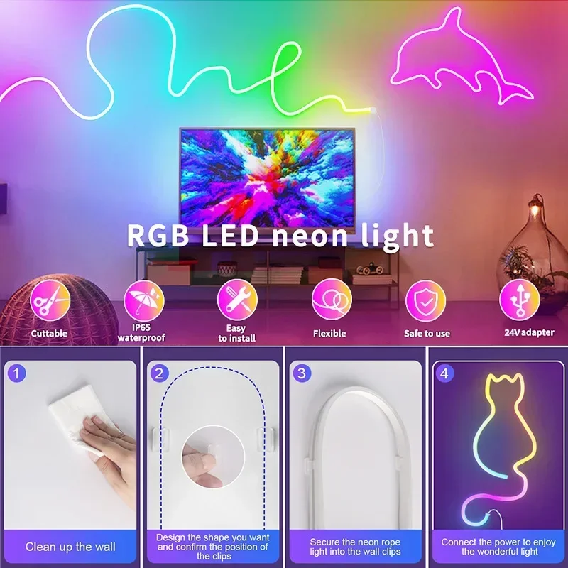 Pita LED Neon Addressable 24V  - Gaming Accessories Lights ulasan dan harga