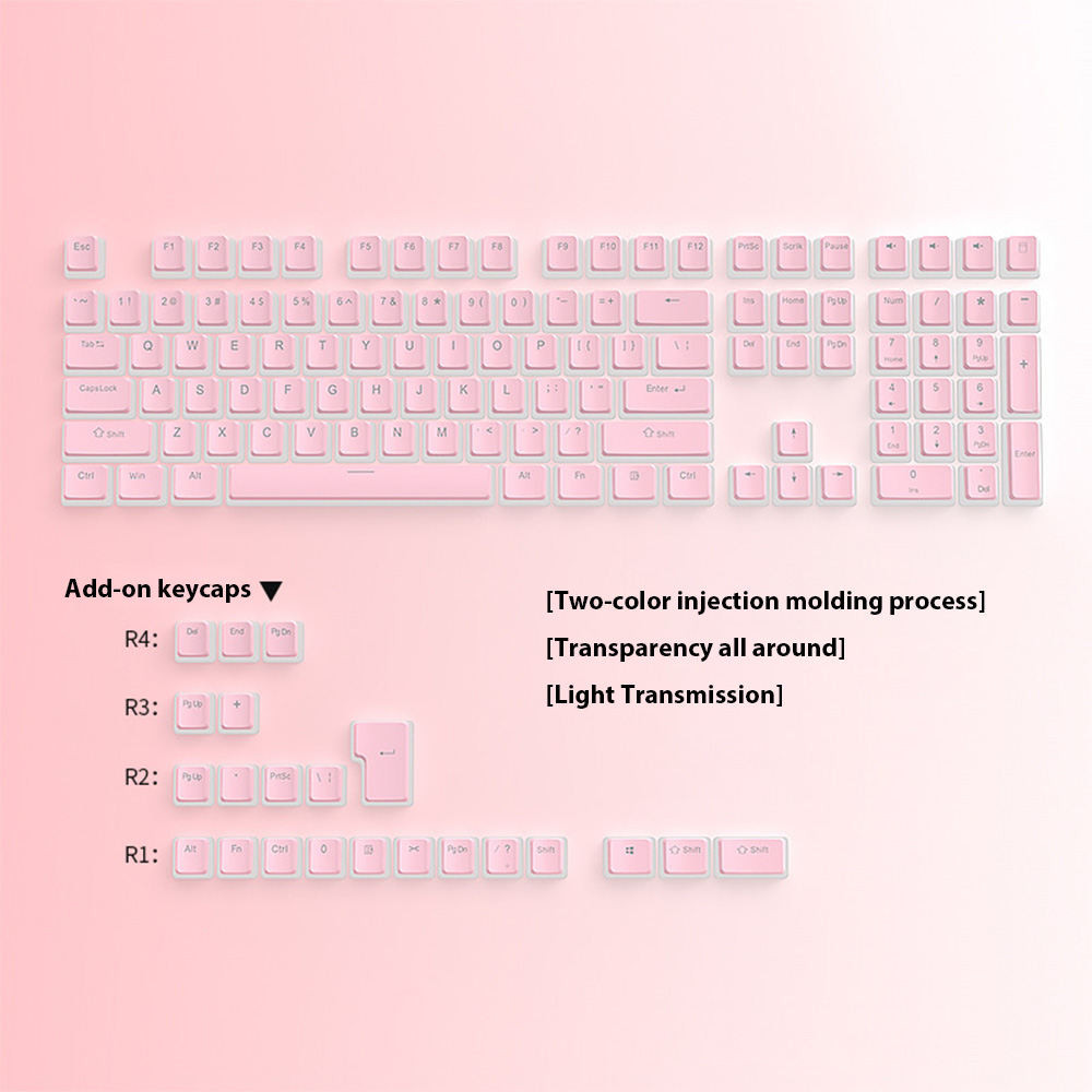 129 Tombol Puding Tombol PBT D - Gaming Accessories Aesthetic ulasan dan harga