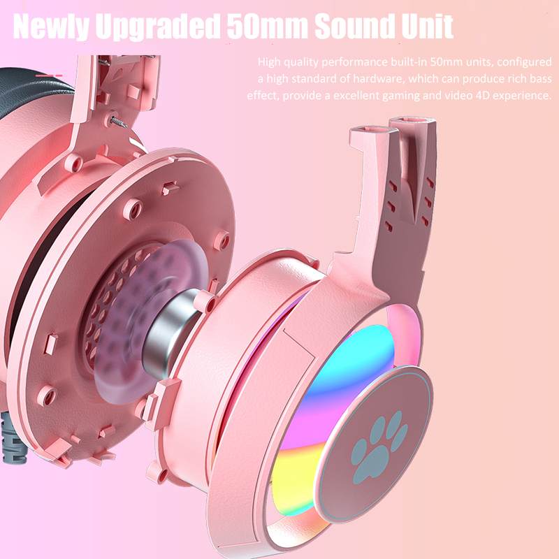 Headphone game telinga kucing  - Gaming Accessories Girly ulasan dan harga