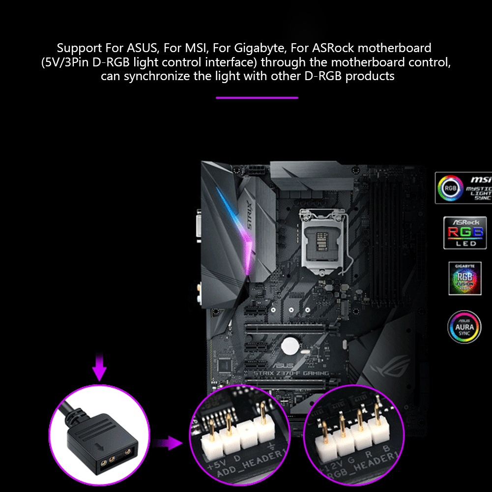 RGB Fan Hub ARGB Cable Splitte - Fan Hub Rgb Controller ulasan dan harga