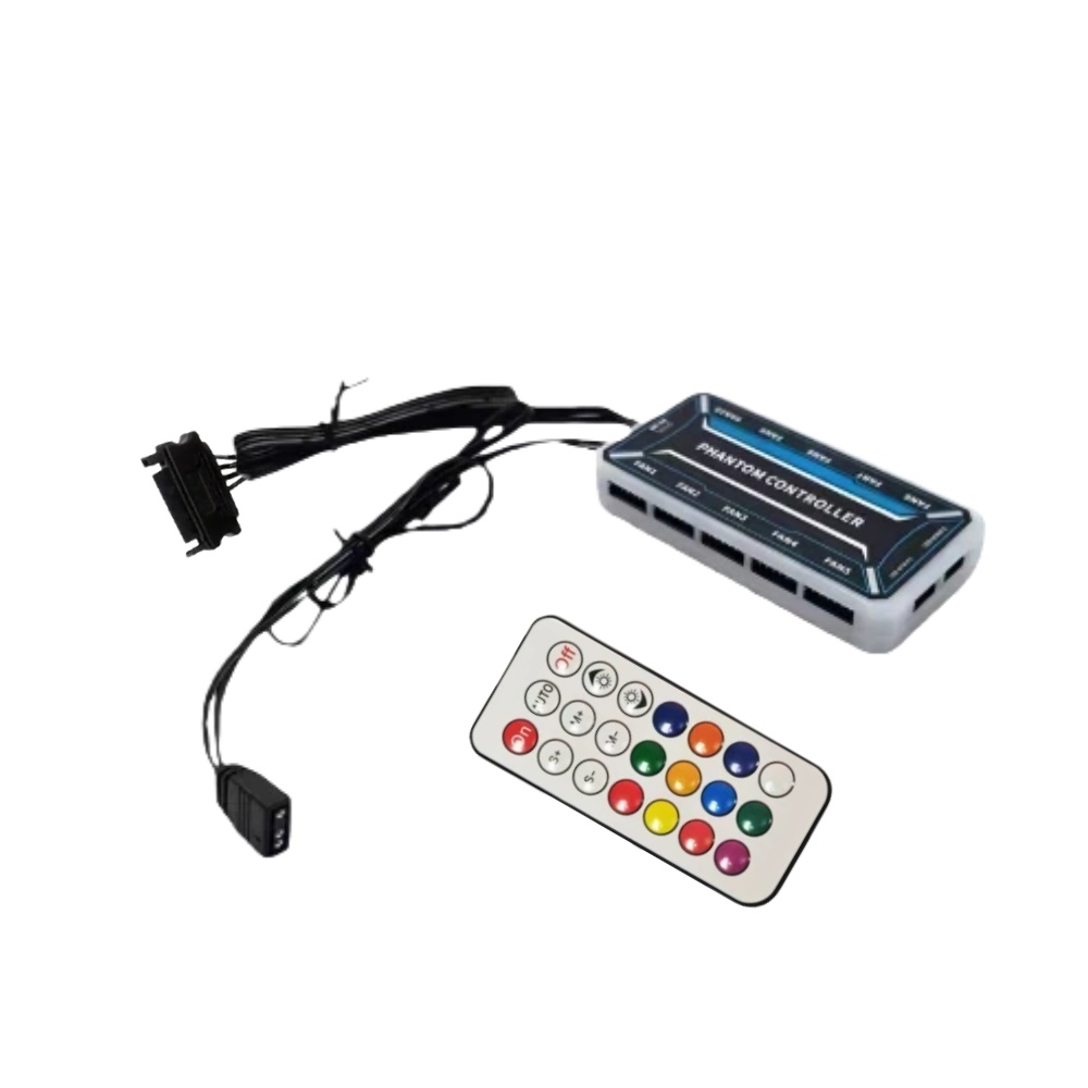 Hub Kipas 6-Pin, 10 Antarmuka  - Fan Hub Rgb Controller ulasan dan harga